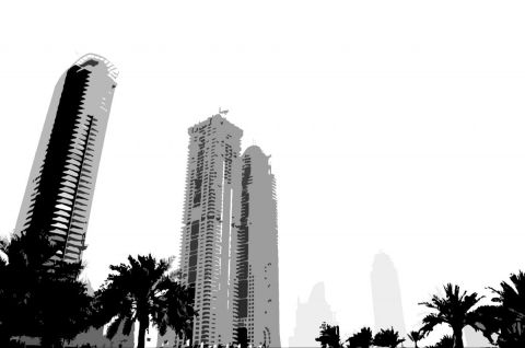 shadows off Dubai_